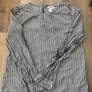 Long sleeve striped blouse